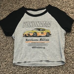 Tilly’s Cropped Raglan Car Tee